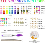 7860pcs 28 Colors 6mm Flat Round Ceramics Polymer Clay Bead Alphabet Beads Jewelry Making Kit - 728040811225 Toy Chest Australia 2