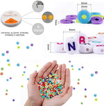 7860pcs 28 Colors 6mm Flat Round Ceramics Polymer Clay Bead Alphabet Beads Jewelry Making Kit - 728040811225 Toy Chest Australia 3