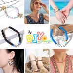 7860pcs 28 Colors 6mm Flat Round Ceramics Polymer Clay Bead Alphabet Beads Jewelry Making Kit - 728040811225 Toy Chest Australia 5