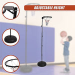 Netball Ring with Stand Portable Pole Height Adjustable