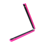 2.2m Gymnastics Folding Balance Beam Pink Synthetic Suede