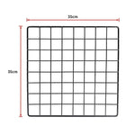 12 Cube Wire Grid Organiser Bookcase Storage Cabinet Wardrobe Closet Black