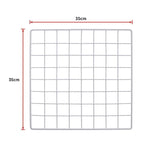 12 Cube Wire Grid Organiser Bookcase Storage Cabinet Wardrobe Closet White