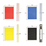 Martial Arts Supply Rebreakable Board Taekwondo, MMA, Karate - Set: Yellow, Blue, Red & Black