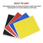 Martial Arts Supply Rebreakable Board Taekwondo, MMA, Karate - Set: Yellow, Blue, Red & Black