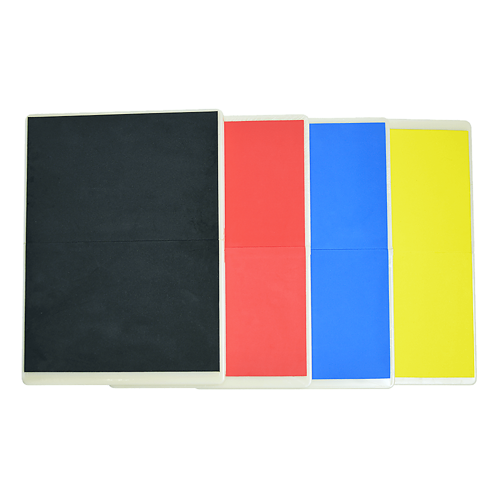 Martial Arts Supply Rebreakable Board Taekwondo, MMA, Karate - Set: Yellow, Blue, Red & Black