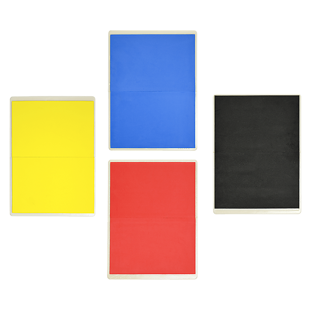 Martial Arts Supply Rebreakable Board Taekwondo, MMA, Karate - Set: Yellow, Blue, Red & Black