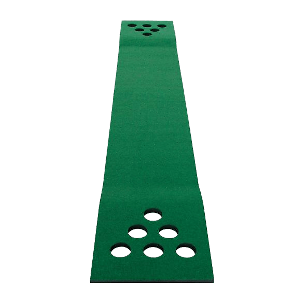 Golf Beer Pong Game Toy Set Green Golf Putting Matt with 2 Putters, 6 Balls