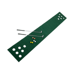 Golf Beer Pong Game Toy Set Green Golf Putting Matt with 2 Putters, 6 Balls