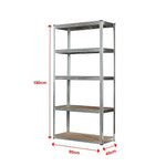1.8M Warehouse Shelving Racking Steel Pallet Garage Shelves Metal Storage Rack