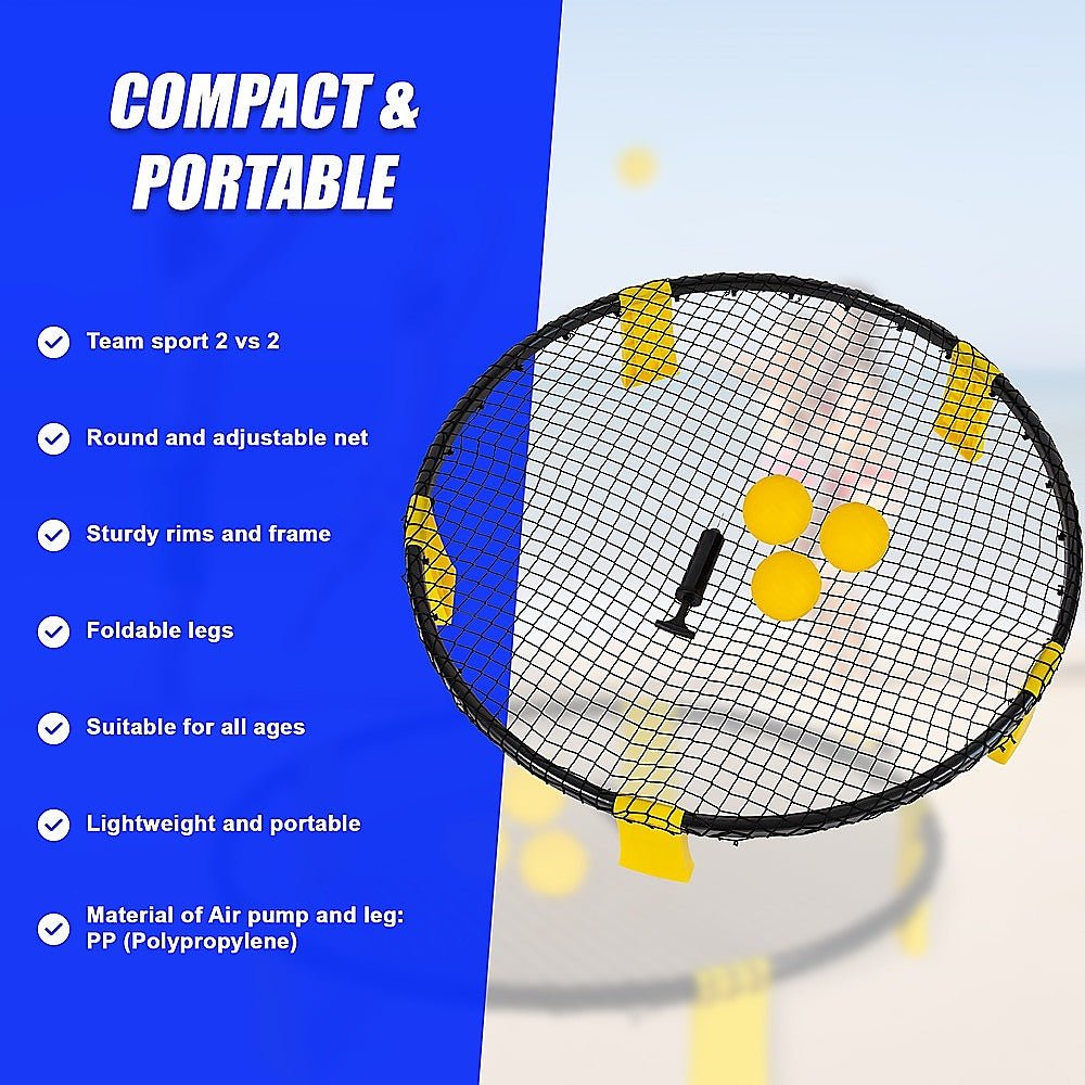 Mini Volleyball Set Outdoor Game Garden Beach Net Ball Kit Sport Toys - 9356516024018 Toy Chest Australia 8