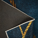 200x300cm Large Floor Teal Blue Rug – Modern Area Carpet for Bedroom, Living Room, Lounge or Home Décor Mat
