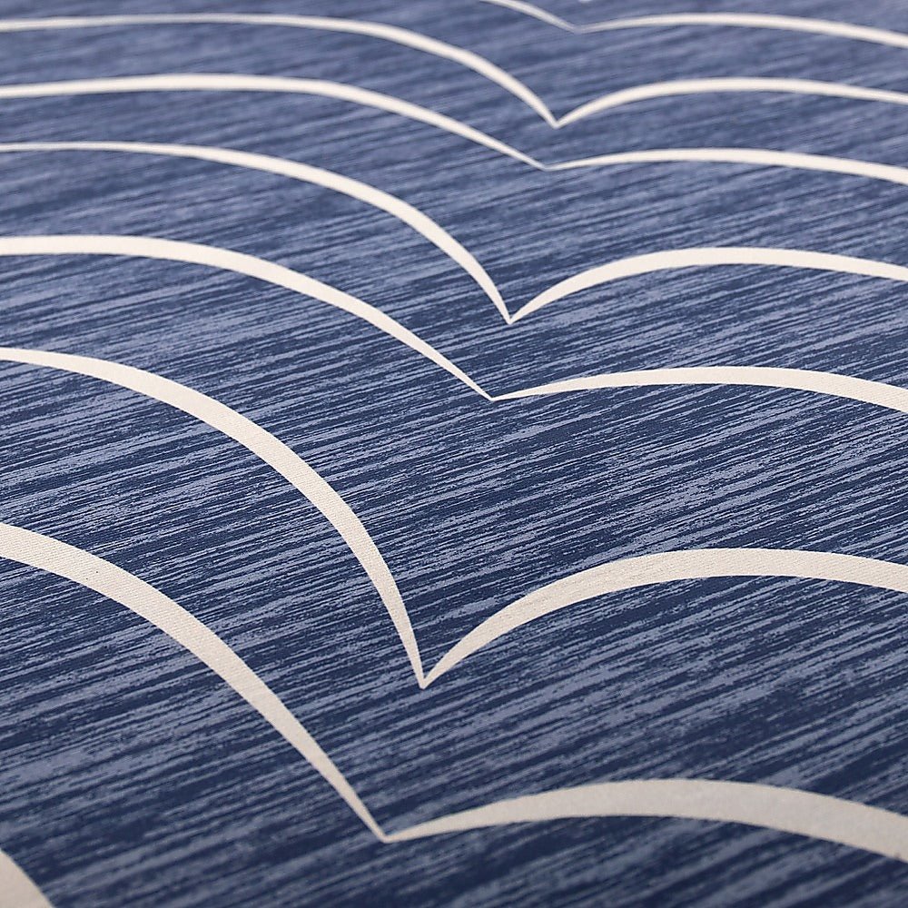 200x300cm Large Floor Blue Wave Lines Rug – Modern Area Carpet for Bedroom, Living Room, Lounge or Home Décor Mat