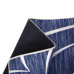 200x300cm Large Floor Blue Wave Lines Rug – Modern Area Carpet for Bedroom, Living Room, Lounge or Home Décor Mat
