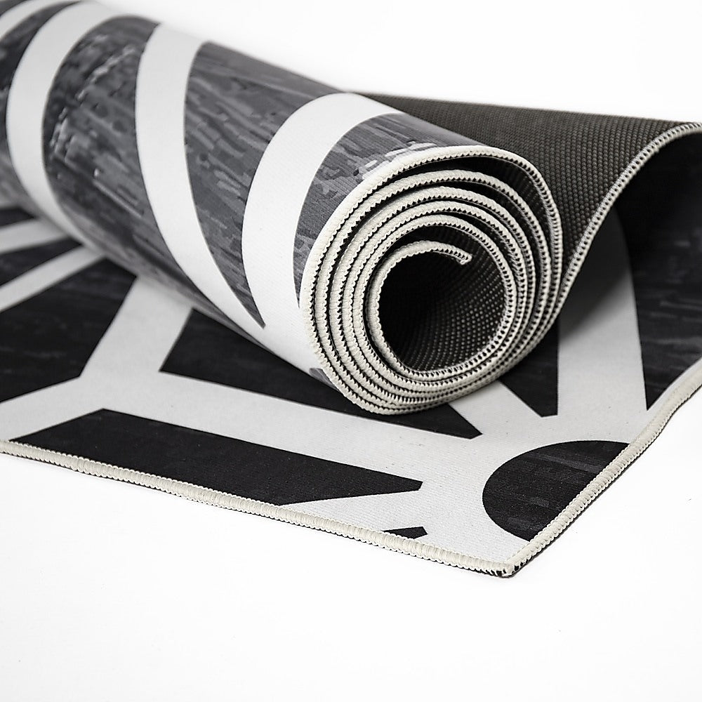 200x300cm Large Floor Black & White Geometric Rug – Modern Area Carpet for Bedroom, Living Room, Lounge or Home Décor Mat