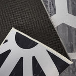 200x300cm Large Floor Black & White Geometric Rug – Modern Area Carpet for Bedroom, Living Room, Lounge or Home Décor Mat