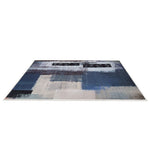 200x300cm Large Floor Blue Abstract Rug – Modern Area Carpet for Bedroom, Living Room, Lounge or Home Décor Mat