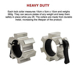 Aluminium Olympic Lock Collars Pair Barbell Clamps Clips Quick