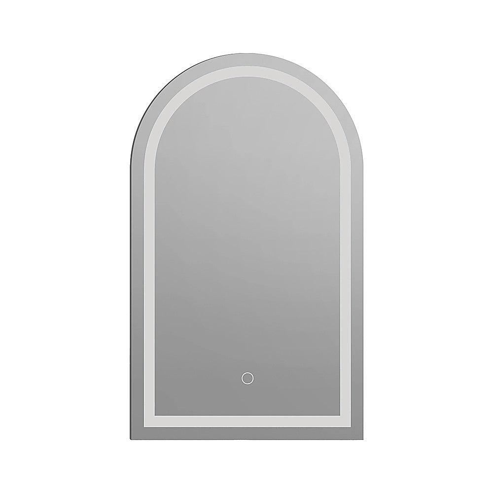 Arched LED Wall Mirror Bathroom Mirrors Makeup Anti - fog 600mm x 1000mm