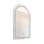 Arched LED Wall Mirror Bathroom Mirrors Makeup Anti - fog 600mm x 1000mm