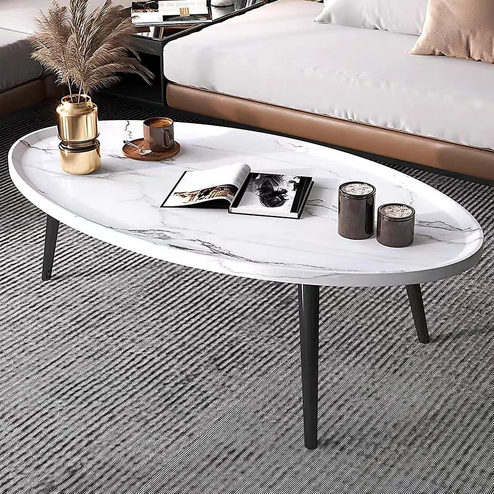 Oval Coffee Table Mid Century Modern Minimalist Display - 9356516021895 Toy Chest Australia 3