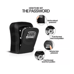 Lock Box Key Safe 4 Combination Outdoor Security Wall Mounted - 9356516114689 Toy Chest Australia 4