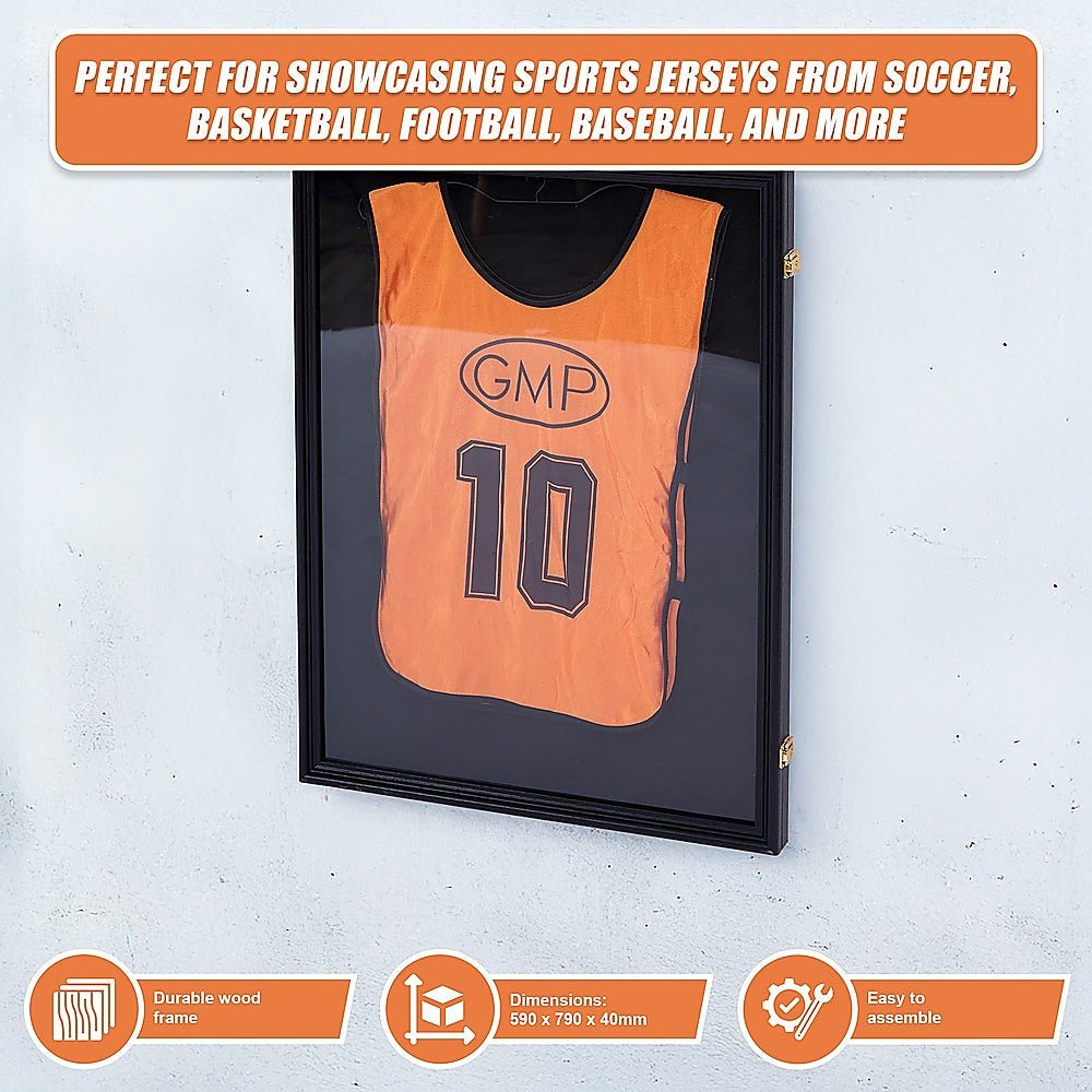 Jersey Display Frame Case 590 x 790 x 40mm Lockable JBox