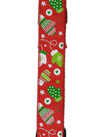 Christmas Dog Collars Adjustable - Moondidley Pets Small Red Mittens