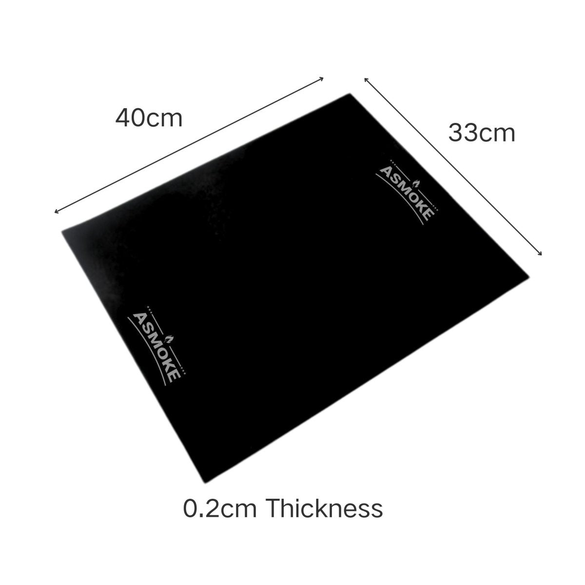 ASMOKE Premium Copper & Black BBQ Grill Mats (2 - Pack) - Non - Stick PTFE Coating, Cooking Mats| Reusable and Easy to Clean