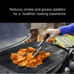 ASMOKE Premium Copper & Black BBQ Grill Mats (2 - Pack) - Non - Stick PTFE Coating, Cooking Mats| Reusable and Easy to Clean