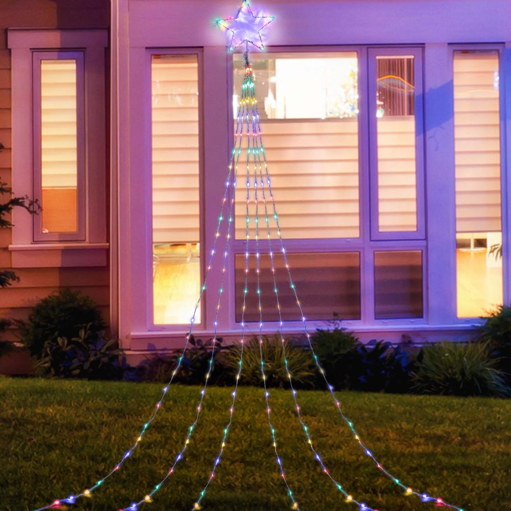 LED Waterfall Star 3m 200 LEDs Multi - Color