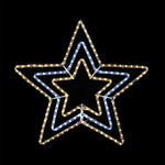 LED Ropelight 3 - in - 1 Star Flash Warm - Cool - Warm - Warm White & Cool White