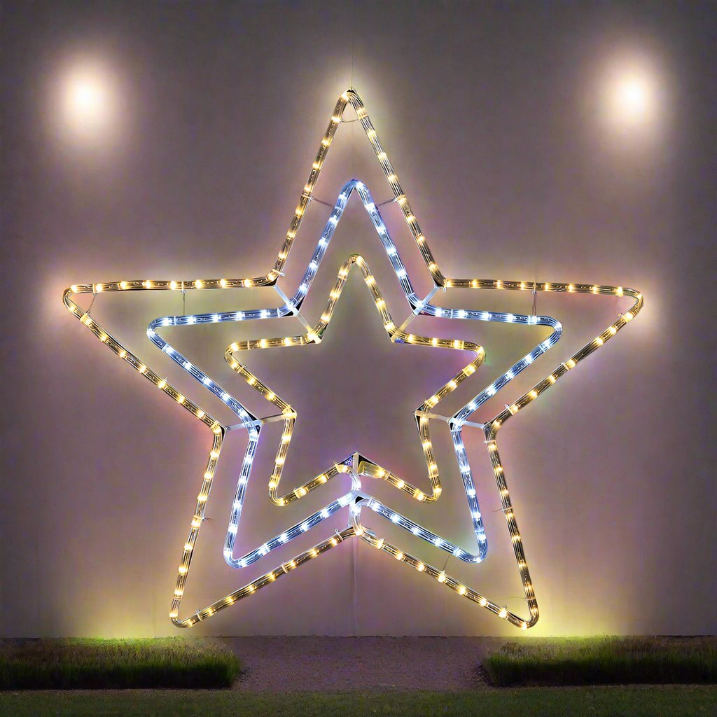 LED Ropelight 3 - in - 1 Star Flash Warm - Cool - Warm - Multicolor