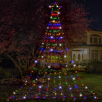 LED Garden Star Cascade 3.5m Multi - Color Lights
