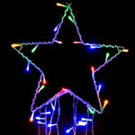 LED Garden Star Cascade 3.5m Multi - Color Lights