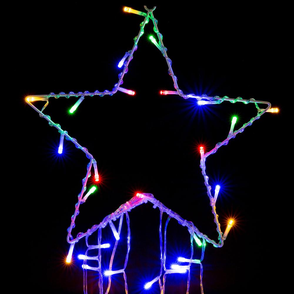LED Garden Star Cascade 3.5m Multi - Color Lights
