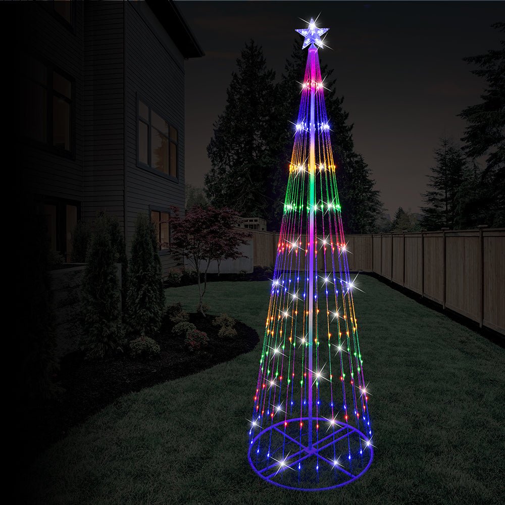 LED Digital Strands Tree 2.4m Multi - Color