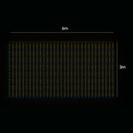 LED Curtain Lights 6mx3m 600 Multi - Color