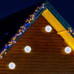LED Twinkle Petal Balls 10cm 5 - Pack Cool - Warm White or Multicolor - Multicolor