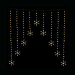 LED Snowflakes Curtain Lights avialable in 2 Colors - Warm White