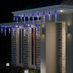 LED Icicle Tube Lights 24 - Pack Available in 2 Colors - Blue