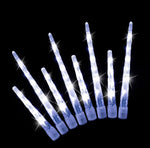 LED Icicle Tube Lights 24 - Pack Available in 2 Colors - Blue