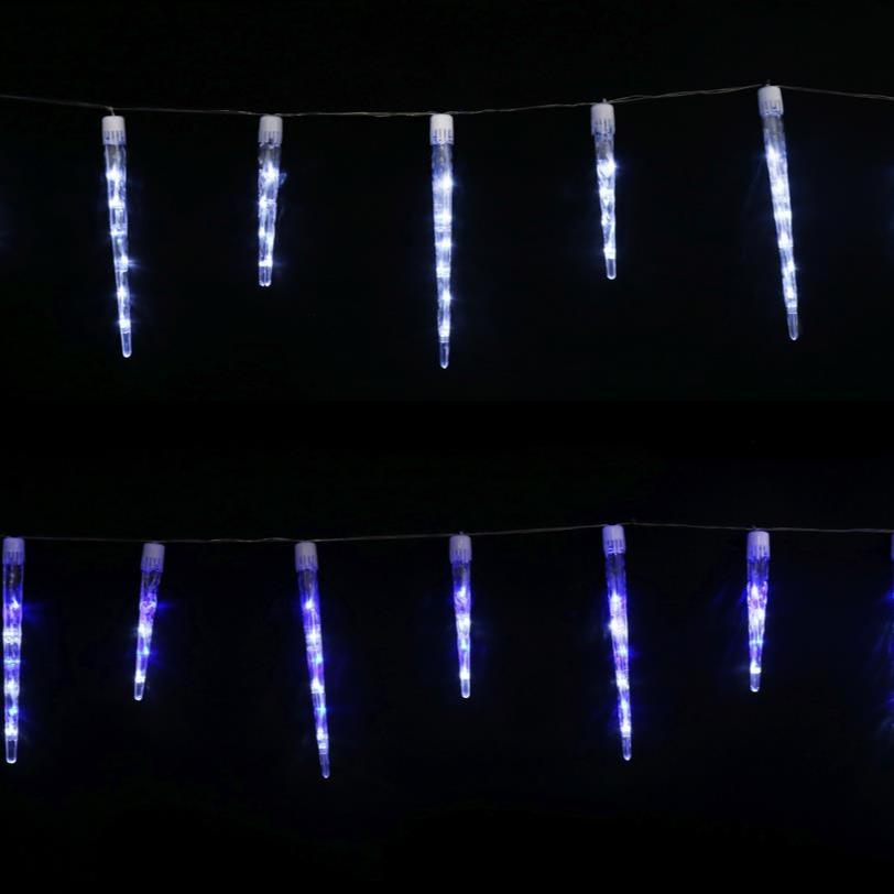 LED Icicle Tube Lights 24 - Pack Available in 2 Colors - White