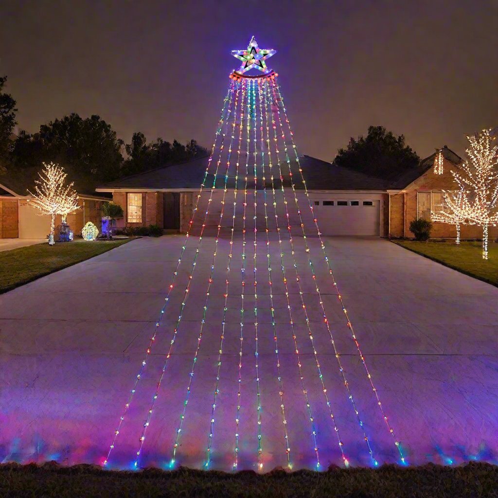 LED Flexwire Waterfall Star Light Multi - Color