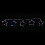 LED Ropelight 5 Stars Chain available in 2 Colors - Multicolor