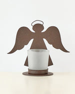 casa - verde - folk - angel - votive - holder - 17 - x - 15cm