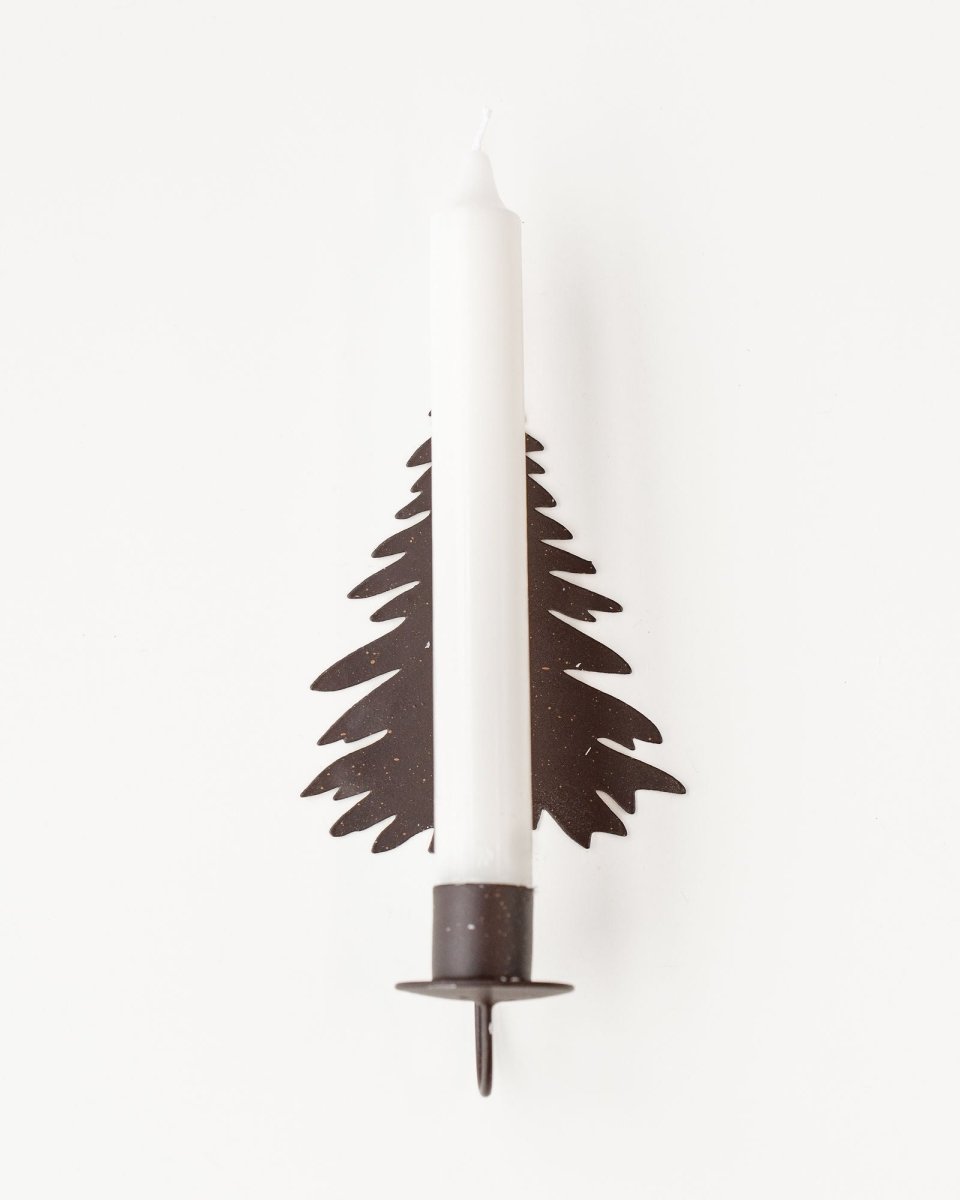 casa - verde - xmas - tree - wall - sconce - 9 - x - 19cm - rust