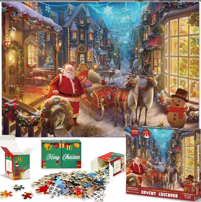 Christmas Advent Calendar 1008 - Piece Puzzle | Santa's Village Holiday Countdown GL - 117