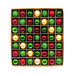 49 - Piece Christmas Ornament Set - 3cm Red, Green,Gold Baubles for Christmas Tree Decoration