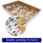 (2 PCS) 1000 - Piece Christmas train Jigsaw Puzzle - High Difficulty Stress - Relief Toy